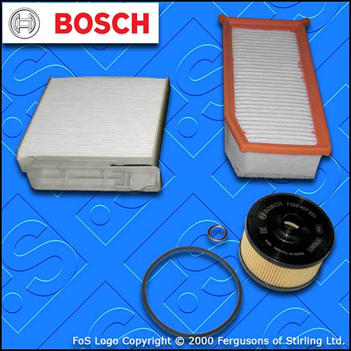 SERVICE KIT DACIA DUSTER 1.2 TCE 125 H5F BOSCH OIL AIR CABIN FILTERS (2013-2018)