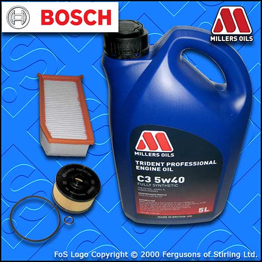 SERVICE KIT for RENAULT CLIO MK4 0.9 1.2 TCE OIL AIR FILTER +FS OIL (2012-2020)