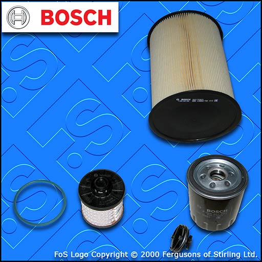 SERVICE KIT for FORD FOCUS MK3 2.0 TDCI BOSCH OIL AIR FUEL FILTERS (2014-2018)