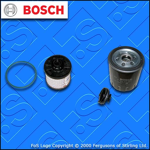 SERVICE KIT for FORD EDGE 2.0 TDCI BOSCH OIL FUEL FILTERS (2015-2018)