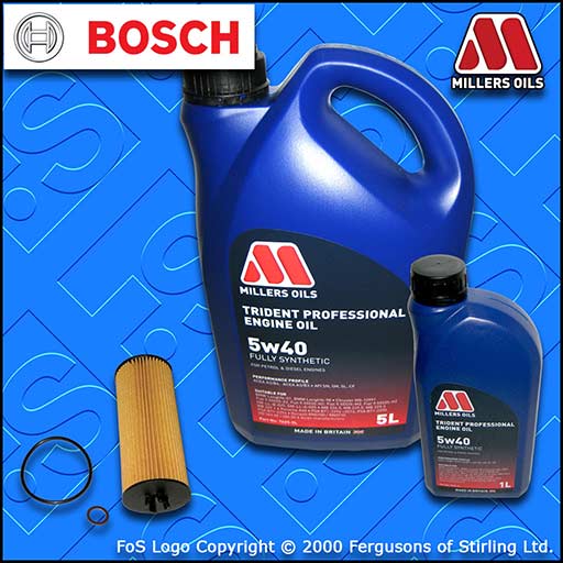 SERVICE KIT for MERCEDES A-CLASS W176 A 45 AMG OIL FILTER +6L 5w40 FS OIL 13-18