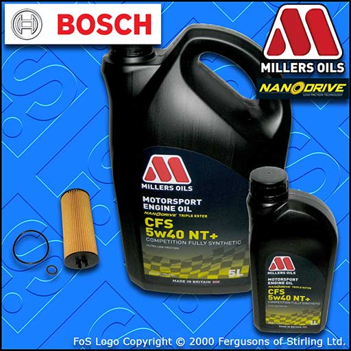 SERVICE KIT for MERCEDES A-CLASS W176 A 45 AMG OIL FILTER +6L 5w40 NT OIL 13-18