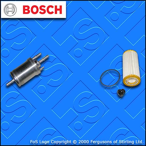SERVICE KIT for AUDI A1 1.8 TFSI BOSCH OIL FUEL FILTERS SUMP PLUG (2015-2018)