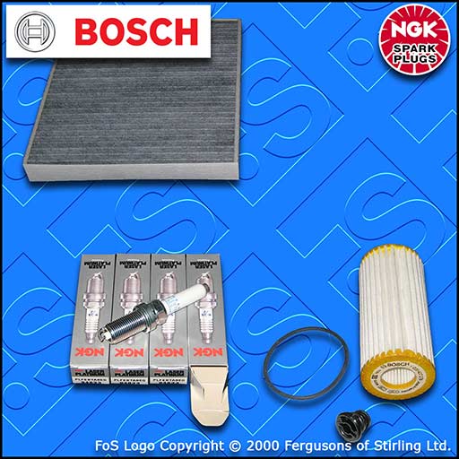 SERVICE KIT for SEAT ATECA KH 2.0 TSI OIL CABIN FILTERS SPARK PLUGS (2017-2020)