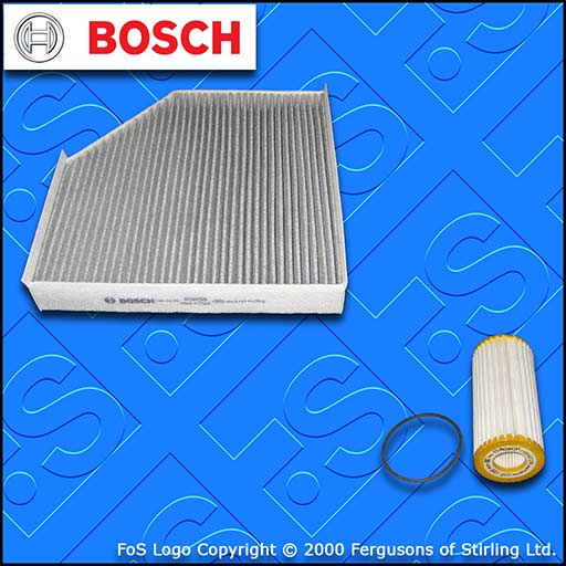 SERVICE KIT for AUDI A7 1.8 2.0 TFSI BOSCH OIL CABIN FILTERS (2014-2018)