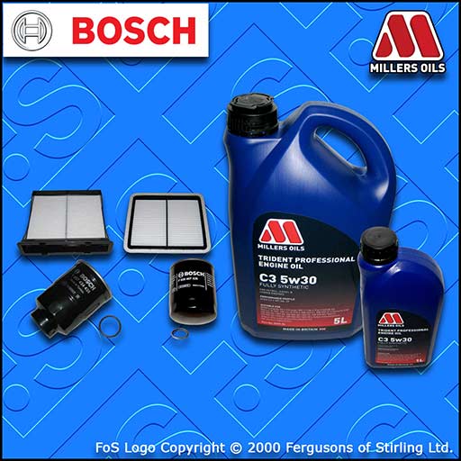 SERVICE KIT for SUBARU FORESTER 2.0 D OIL AIR FUEL CABIN FILTER +OIL (2008-2013)