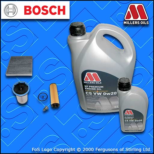 KNS Service Kit For Audi Q3 2.0 TDI Diesel 2011-2019 - Oil, Fuel, Air & Cabin Filters