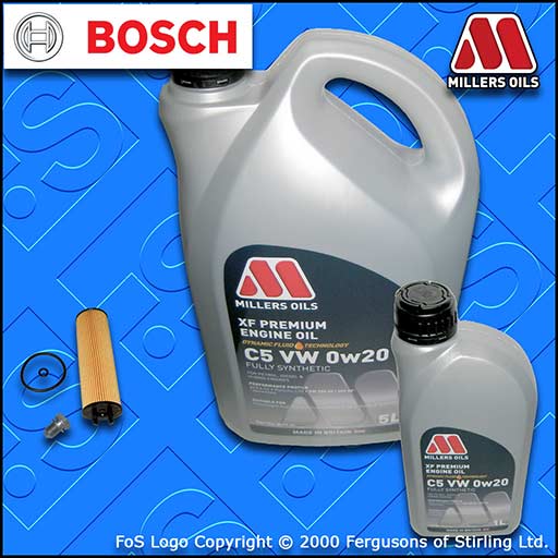 SERVICE KIT for AUDI Q3 F3 2.0 TDI DTS* OIL FILTER +0w20 OIL (2020-2024)