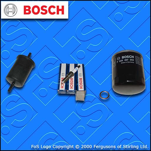 SERVICE KIT for DS DS3 1.2 VTI BOSCH OIL FUEL FILTERS PLUGS (2015-2019)