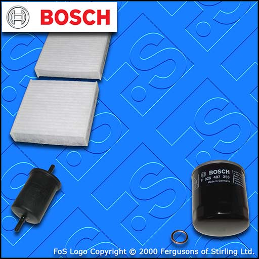 SERVICE KIT for DS DS3 1.2 THP 110 130 BOSCH OIL FUEL CABIN FILTERS (2015-2019)
