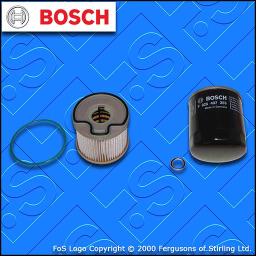 SERVICE KIT for PEUGEOT 406 2.0 HDI OIL FUEL FILTERS BOSCH (1998-2001)