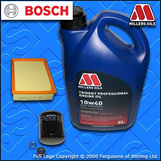 SERVICE KIT for PEUGEOT 206 1.9 D DIESEL OIL AIR FILTERS +10w40 OIL (1998-2002)