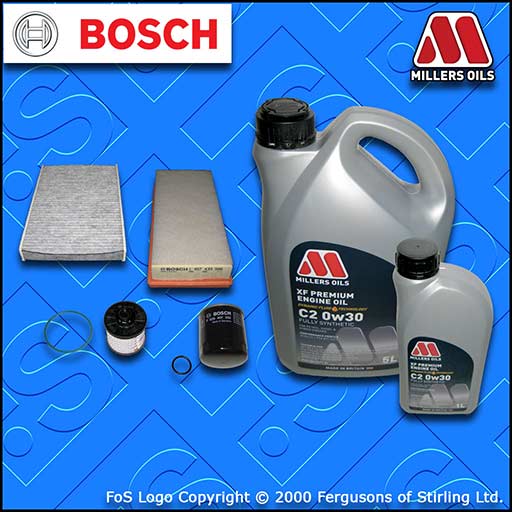 SERVICE KIT for PEUGEOT 508 2.0 BLUEHDI OIL AIR FUEL CABIN FILTER +OIL 2014-2018