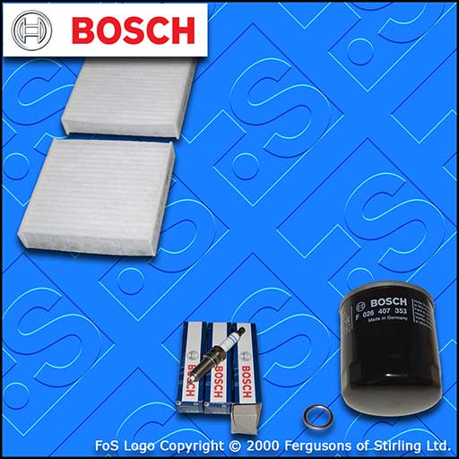 SERVICE KIT for DS DS3 1.2 VTI BOSCH OIL CABIN FILTERS PLUGS (2015-2019)