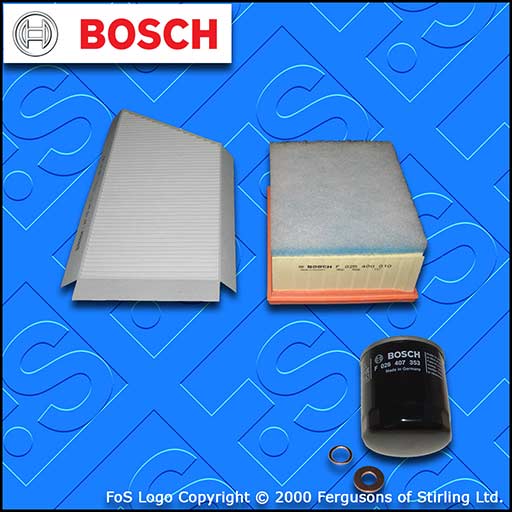 SERVICE KIT for PEUGEOT 206 2.0 HDI OIL AIR CABIN FILTERS (1999-2007)