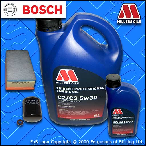 SERVICE KIT for PEUGEOT 3008 2.0 HDI HYBRID OIL AIR FILTERS +6L OIL (2011-2016)