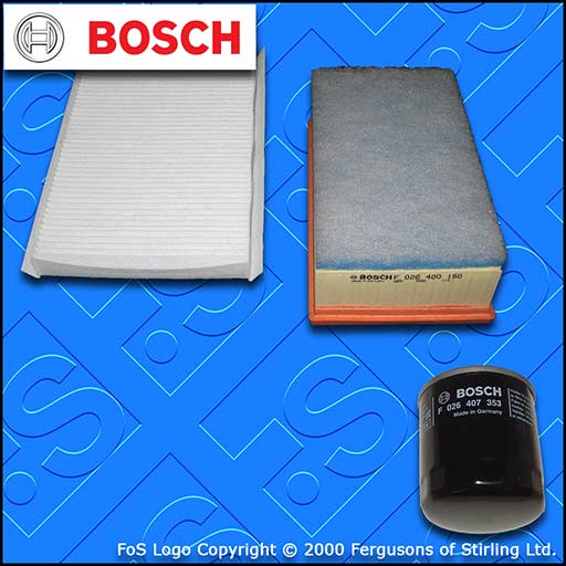 SERVICE KIT for DS DS4 2.0 BLUEHDI BOSCH OIL AIR CABIN FILTERS (2015-2019)