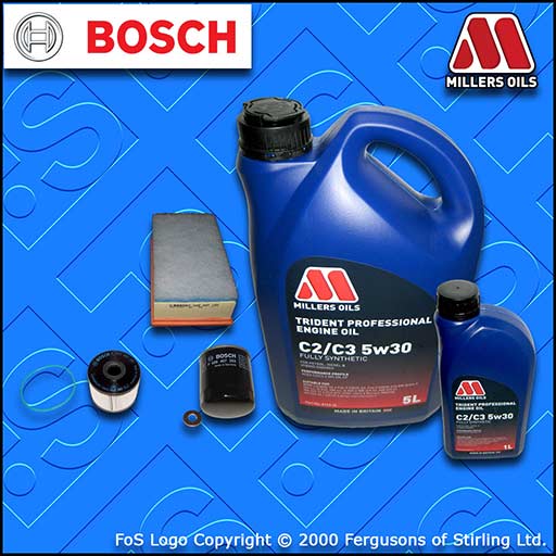 SERVICE KIT for PEUGEOT 3008 2.0 HDI HYBRID OIL AIR FUEL FILTER +OIL (2011-2016)