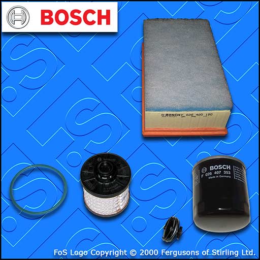 SERVICE KIT for PEUGEOT 3008 2.0 BLUEHDI OIL AIR FUEL FILTERS (2014-2016)