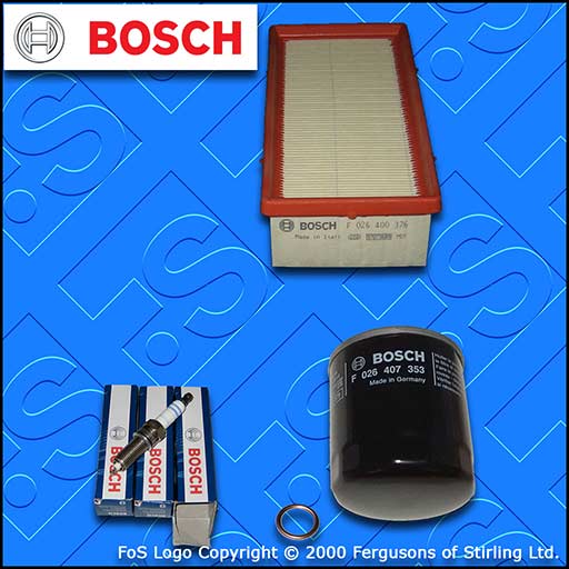 SERVICE KIT for DS DS3 1.2 VTI BOSCH OIL AIR FILTERS PLUGS (2015-2019)