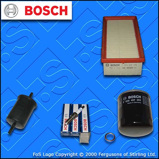 SERVICE KIT for DS DS3 1.2 VTI BOSCH OIL AIR FUEL FILTERS PLUGS (2015-2019)