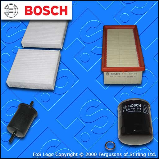 SERVICE KIT for DS DS3 1.2 VTI BOSCH OIL AIR FUEL CABIN FILTERS (2015-2019)