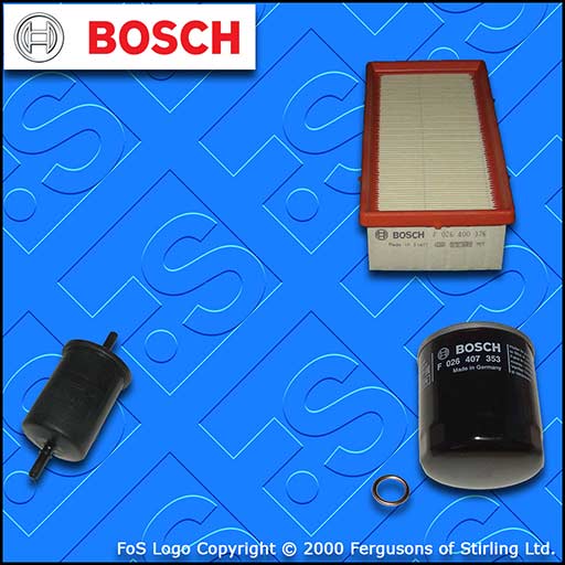 SERVICE KIT for PEUGEOT 208 1.0 1.2 VTI BOSCH OIL AIR FUEL FILTERS (2012-2020)