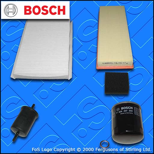 SERVICE KIT for DS DS4 1.2 THP 130 BOSCH OIL AIR FUEL CABIN FILTERS (2015-2019)