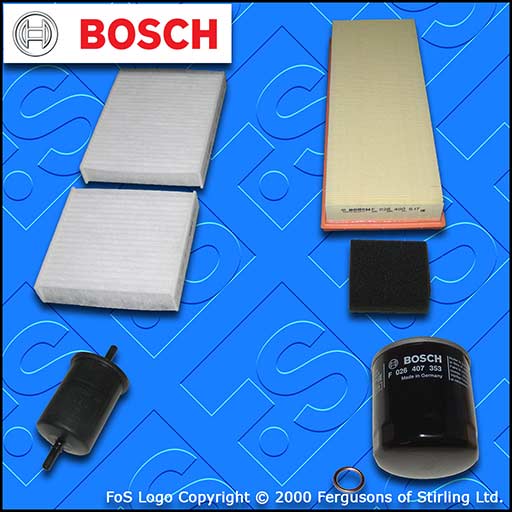 SERVICE KIT for DS DS3 1.2 THP 110 130 BOSCH OIL AIR FUEL CABIN FILTER 2015-2019