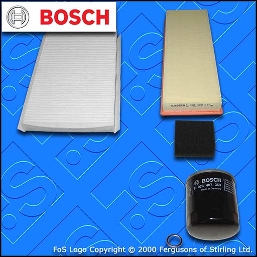 SERVICE KIT for DS DS4 1.2 THP 130 BOSCH OIL AIR CABIN FILTERS (2015-2019)