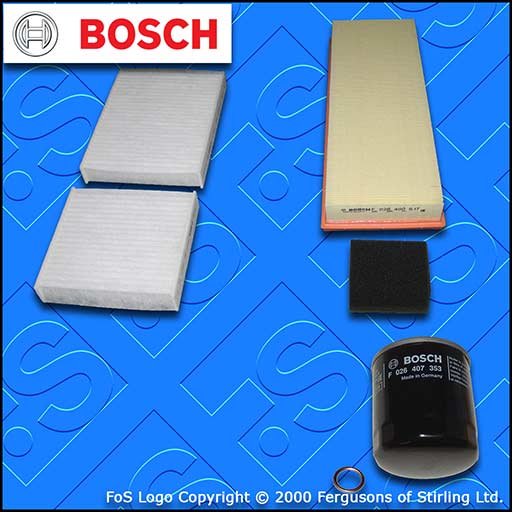 SERVICE KIT for DS DS3 1.2 THP 110 130 BOSCH OIL AIR CABIN FILTERS (2015-2019)