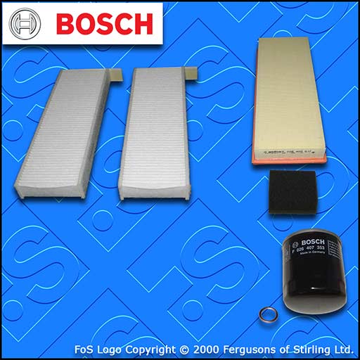 SERVICE KIT for PEUGEOT 5008 1.2 BOSCH OIL AIR CABIN FILTERS (2015-2017)