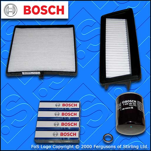 SERVICE KIT for HYUNDAI i10 1.2 OIL AIR CABIN FILTERS SPARK PLUGS (2008-2013)