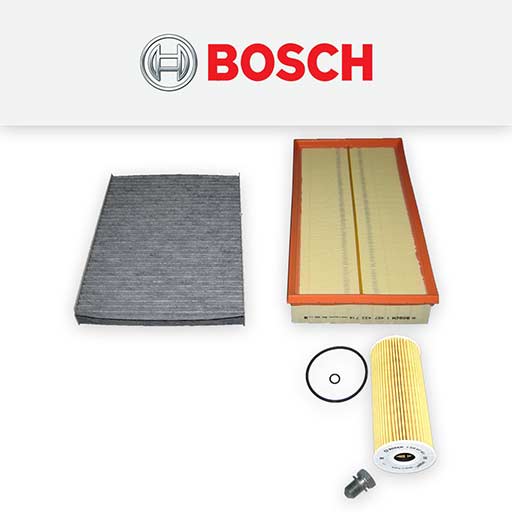 Bosch Full Service Kit For Nissan Qashqai 1.5 DCi - Oil, Filters & Millers Oil