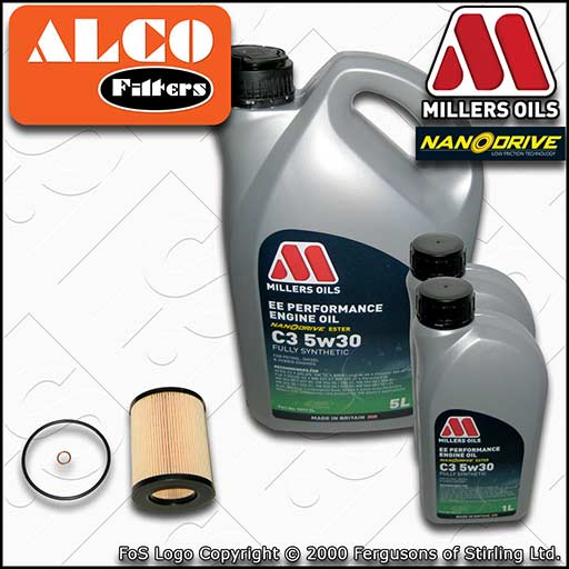 SERVICE KIT for BMW 5 SERIES E39 M54 OIL FILTER +EE 5w30 OIL (2000-2004)
