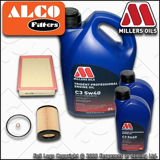 SERVICE KIT for BMW 3 SERIES E46 M52 M54 OIL AIR FILTER +C3 5w40 OIL (1998-2006)
