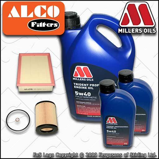 SERVICE KIT for BMW 5 SERIES E39 M52 M54 OIL AIR FILTERS +5w40 OIL (1997-2004)