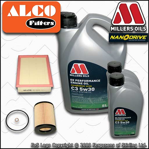 SERVICE KIT for BMW 5 SERIES E39 M54 OIL AIR FILTER +EE 5w30 OIL (2000-2004)