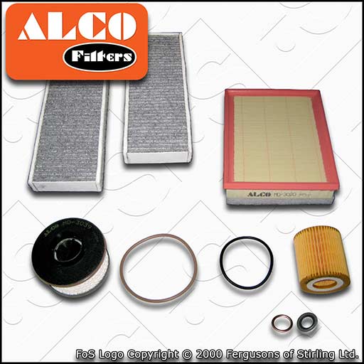 SERVICE KIT for PEUGEOT 308 1.5 BLUEHDI OIL AIR FUEL CABIN FILTER (2017-2021)