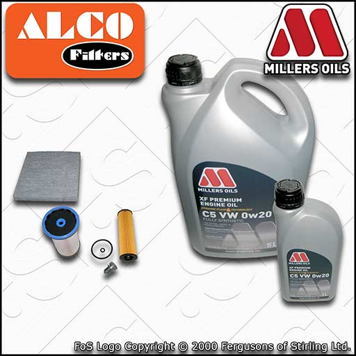 SERVICE KIT for AUDI Q3 F3 2.0 TDI DTS* OIL FUEL CABIN FILTERS +OIL (2020-2024)