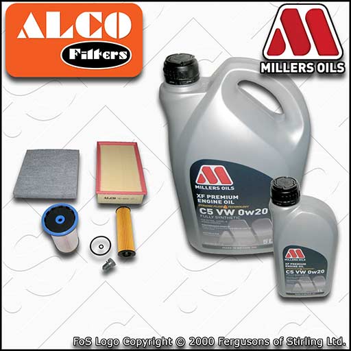 SERVICE KIT for AUDI Q3 F3 2.0 TDI DTS* OIL AIR FUEL CABIN FILTER +OIL 2020-2024