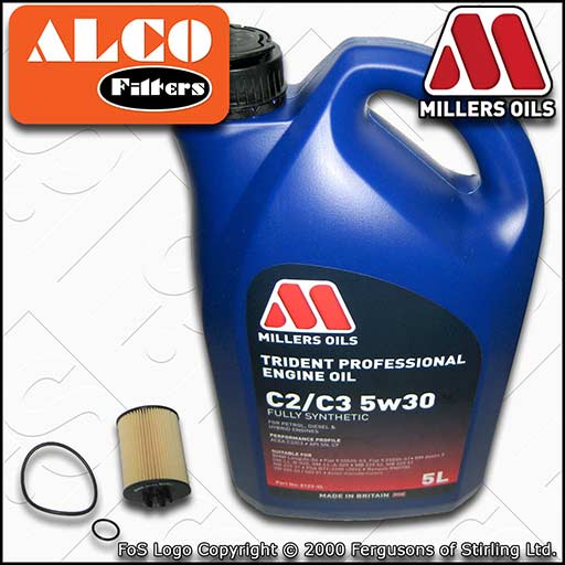 VAUXHALL/OPEL ASTRA H MK5 1.4 (->19MA9234) OIL FILTER SERVICE KIT +5w30 OIL