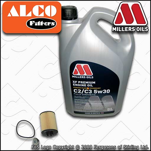 SERVICE KIT for VAUXHALL TIGRA 1.4 ->19MA9234 OIL FILTER +C2/C3 OIL (2004-2007)