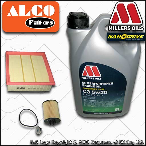 SERVICE KIT VAUXHALL OPEL CORSA D 1.4 Z14XEP<19MA9234 OIL AIR FILTERS +OIL 06-07