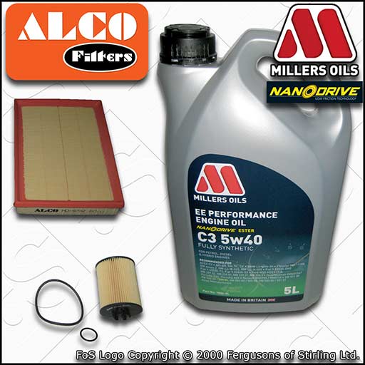 VAUXHALL/OPEL CORSA MK2 C 1.0 TWINPORT OIL AIR FILTER SERVICE KIT +OIL 2003-2006