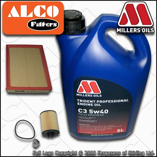 VAUXHALL/OPEL CORSA MK2 C 1.2 TWINPORT OIL AIR FILTER SERVICE KIT +OIL 2004-2006