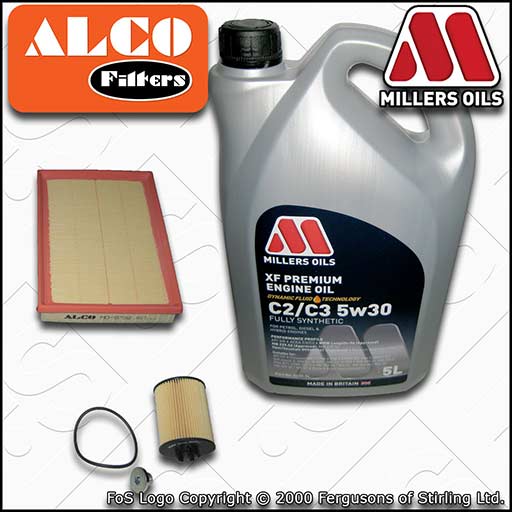 SERVICE KIT for VAUXHALL TIGRA 1.4 16V ->19MA9234 OIL AIR FILTERS +OIL 2004-2007