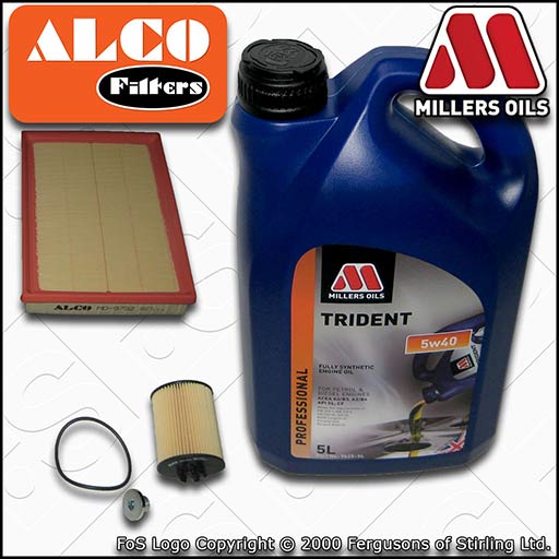 VAUXHALL/OPEL CORSA MK2 C 1.2 OIL AIR FILTER SERVICE KIT +5w40 OIL (2000-2006)