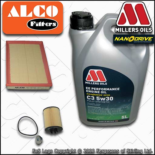 SERVICE KIT for VAUXHALL TIGRA 1.4 16V ->19MA9234 OIL AIR FILTERS +OIL 2004-2007