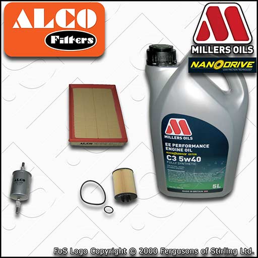 VAUXHALL CORSA MK2 C 1.0 TWINPORT OIL AIR FUEL FILTER SERVICE KIT +OIL 2003-2006